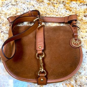 Michael Kors suede leather purse